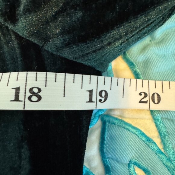 Autres Filles Deep Emerald Teal Green Crushed Velvet Blazer and Pants Suit Set - Picture 12 of 16